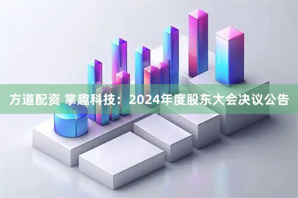 方道配资 掌趣科技：2024年度股东大会决议公告