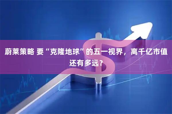 蔚莱策略 要“克隆地球”的五一视界,离千亿市值还有多远?